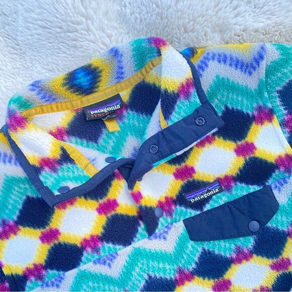 Patagonia Timber Twist Synchilla Snap-T Fleece Pullover Sz. S - Picture 3 of 7